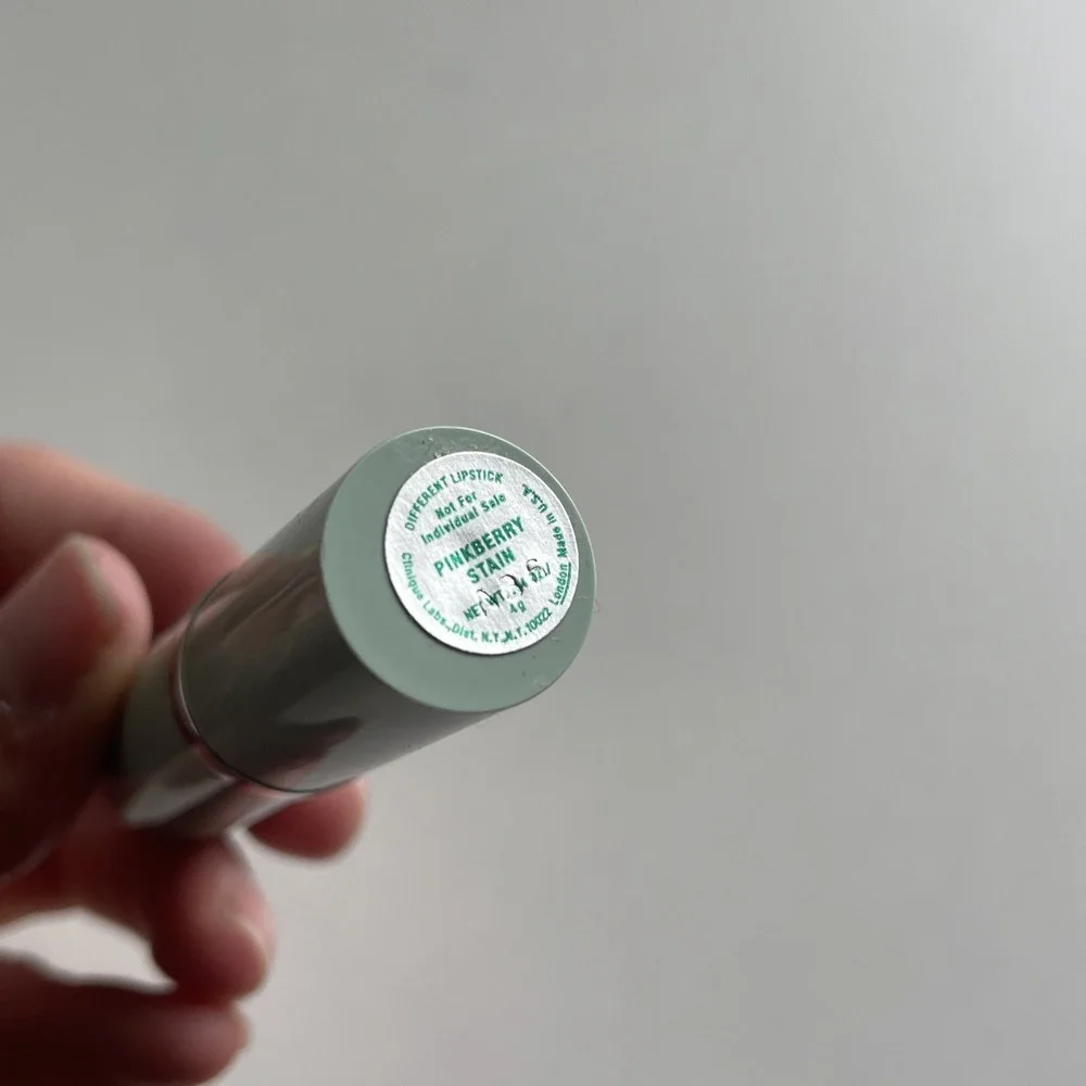 VTG. Clinique PINKBerry STAIN Lipstick , GREEN TUBE New Without Box .13 Oz/ 4‎ g